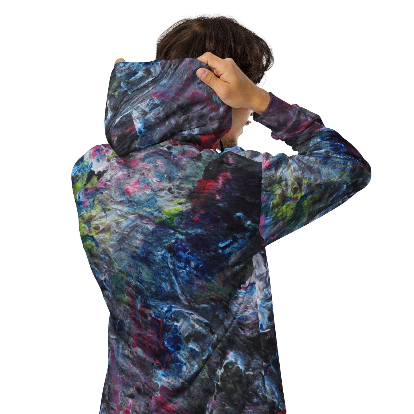 Petroleum zip hoodie