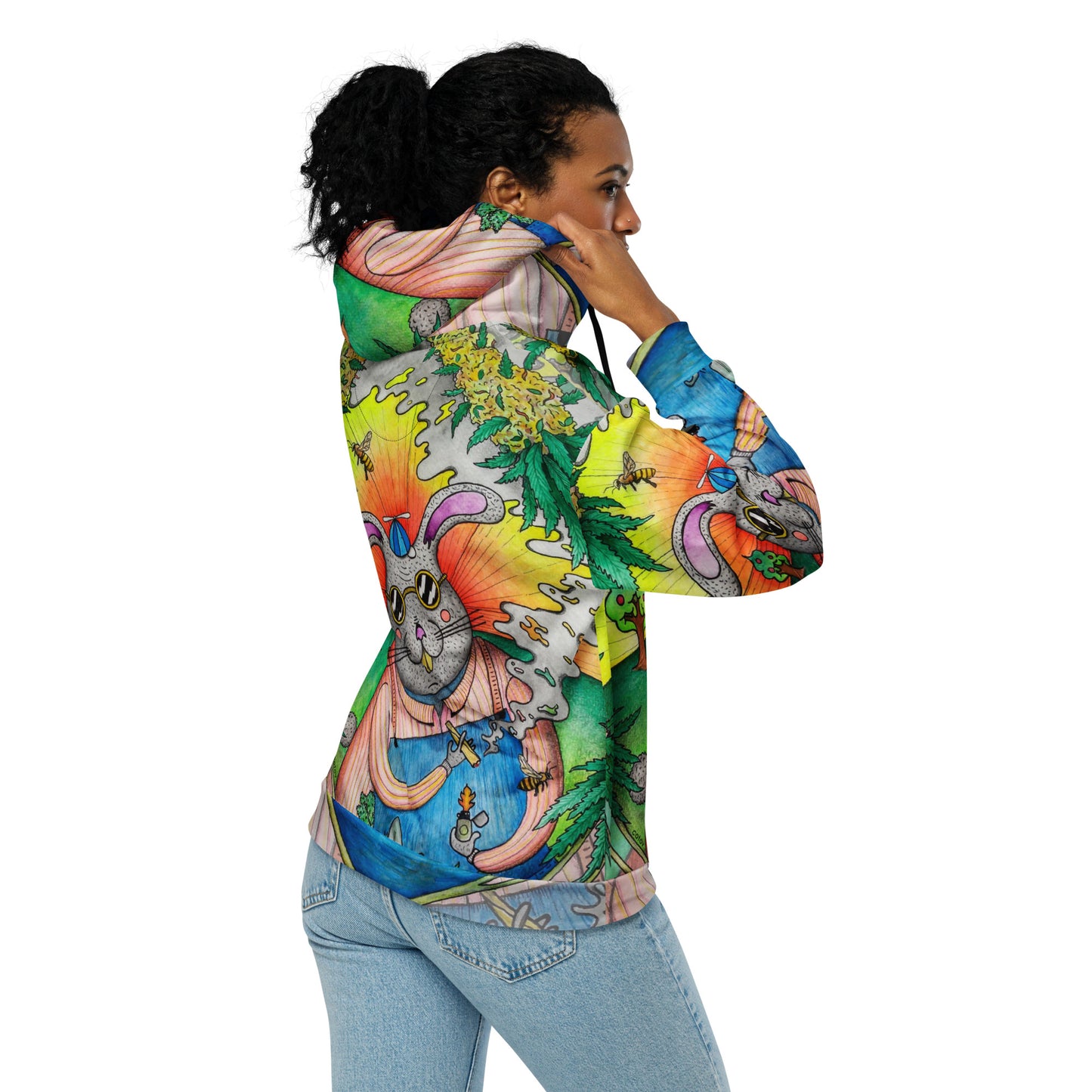 Rabbit zip hoodie