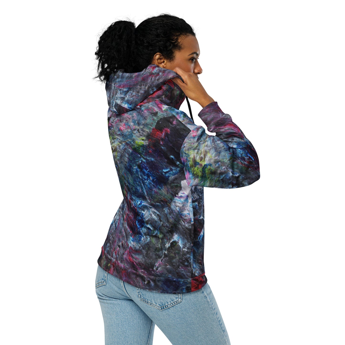 Petroleum zip hoodie