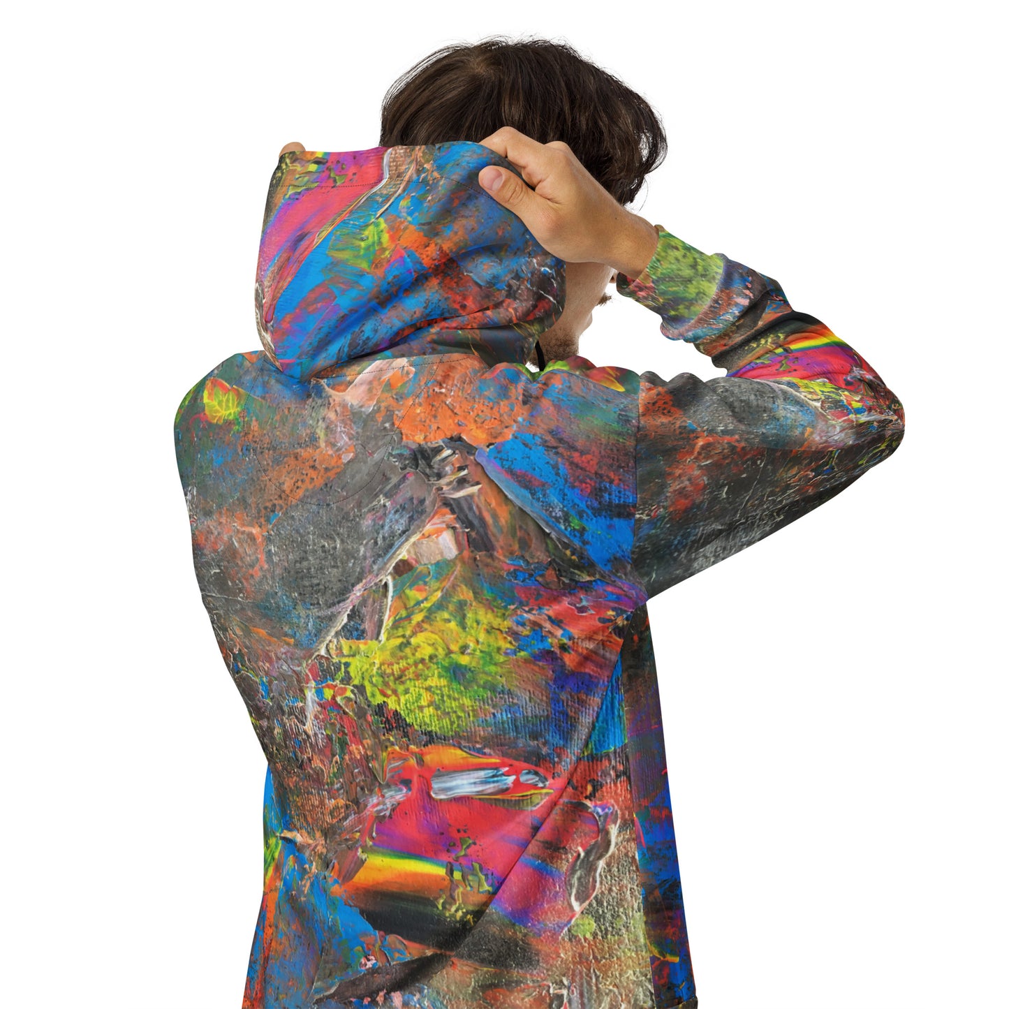 Neon zip hoodie