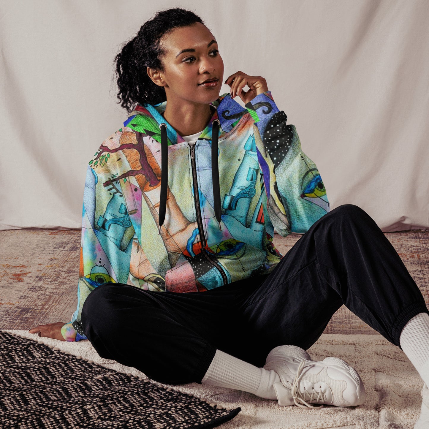 Elemental zip hoodie