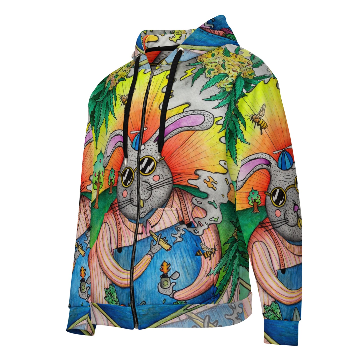 Rabbit zip hoodie